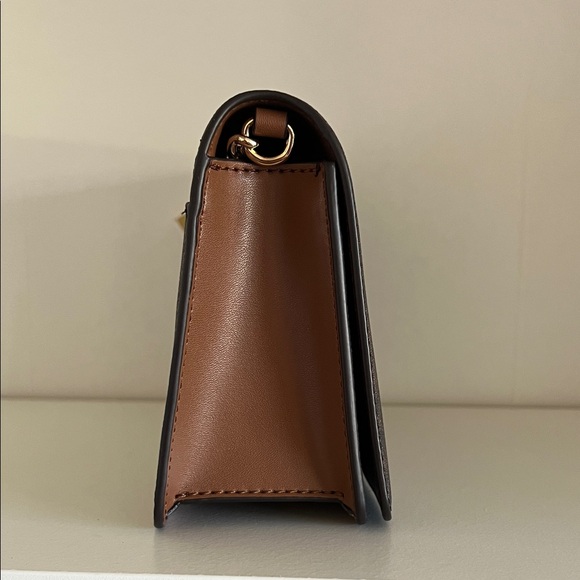 Michael Kors Signature Brown Jet Set Full Flap Crossbody - Picture 3 of 5